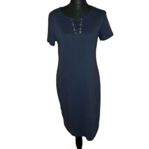 NWT Karen Scott sport t shirt dress in navy small